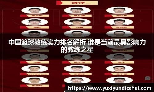 中国篮球教练实力排名解析 谁是当前最具影响力的教练之星